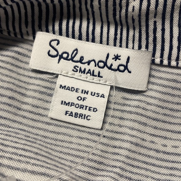 Splendid striped v neck top size small - Picture 6 of 7
